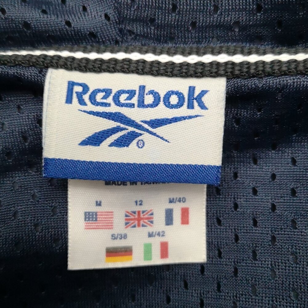 Reebok Ladies Size Medium Lightly Lined Navy 1/4 Zip Lightweight Jacket w/ Hood - Picture 3 of 13